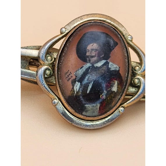 70 Yr Old STRATTON 'The Laughing Cavalier' by Frans Hals Tie Clip Bar Tack View 4