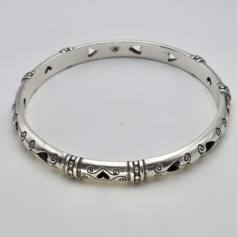 Bransoletka BRIGHTON 'Shot Thru The Heart' z wycięciem, posrebrzana, GRATIS!! zdjęcie 2