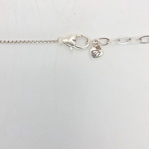 BRIGHTON "Meridian Aurora" Necklace Amber Crystal Silver Plate Rolo Chain 18" image 5