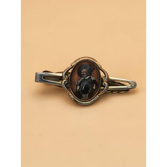70 Yr Old STRATTON 'The Laughing Cavalier' by Frans Hals Tie Clip Bar Tack View 5
