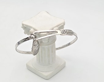 BRIGHTON Art & Soul Collection Bracelet 'Peace on Earth' Gold  Silver Plate 8"