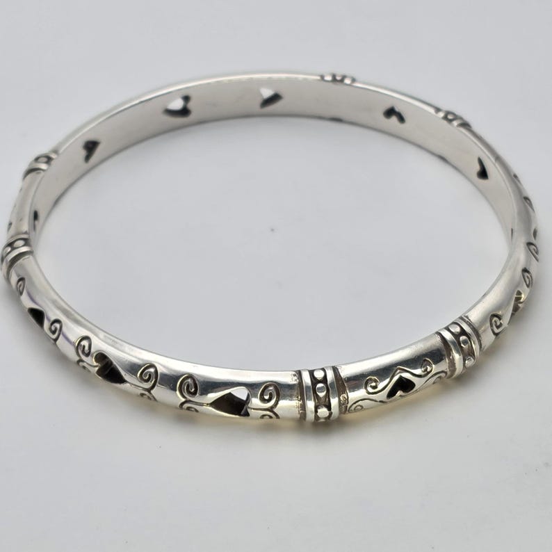 Bransoletka BRIGHTON 'Shot Thru The Heart' z wycięciem, posrebrzana, GRATIS!! zdjęcie 3