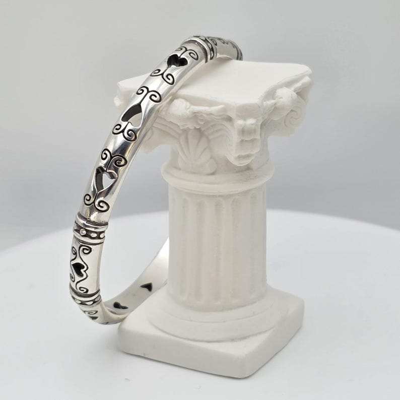 Bransoletka BRIGHTON 'Shot Thru The Heart' z wycięciem, posrebrzana, GRATIS!! zdjęcie 1