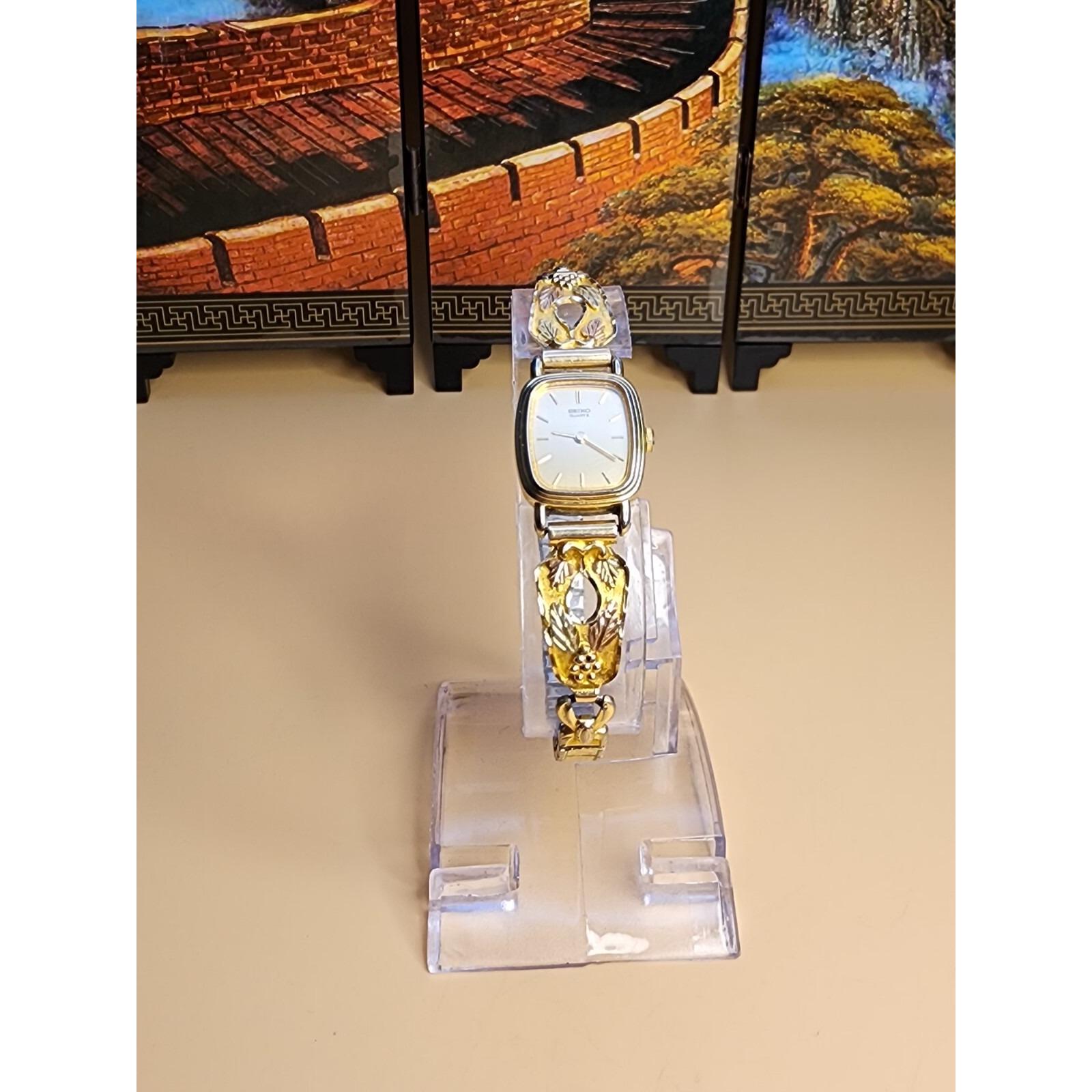 Vintage SEIKO Watch‎ STAMPER Signed 10k Black Hills Gold Women\'s 10K Yellow Gold Vintage SEIKO Watch STAMPER Signed 10k Black Hills Gold  main image 4