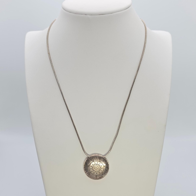 BRIGHTON "Soldroppe" Halsband Vändbara Pave Kristaller Guld & Silverplätering 45 cm bild 2