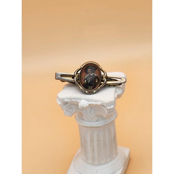 70 Yr Old STRATTON 'The Laughing Cavalier' by Frans Hals Tie Clip Bar Tack View 6