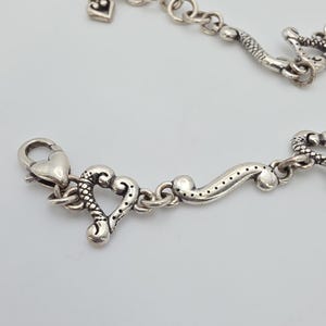 Pulsera BRIGHTON 'Tuscan' con eslabones de corazón grabados, baño de plata, 7,75 pulgadas. ¡ENVÍO GRATIS! imagen 3