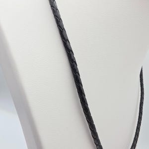 BRIGHTON "Ophelia Heart"-ketting geëtst verzilverd gevlochten leren koord 18" afbeelding 6