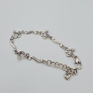 Pulsera BRIGHTON 'Tuscan' con eslabones de corazón grabados, baño de plata, 7,75 pulgadas. ¡ENVÍO GRATIS! imagen 4