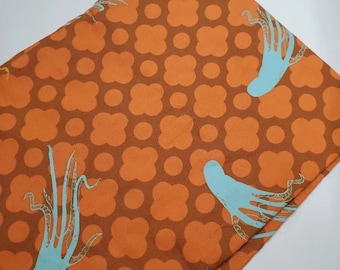 Heather Ross OG Mendocino Octopus Lattice Brown Rust Freespirit Sew Quilt Gift OOP Rare