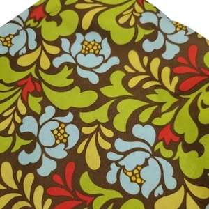 Heather Bailey Pop Garden Brown Swag Floral Blue Red Green Out of Print