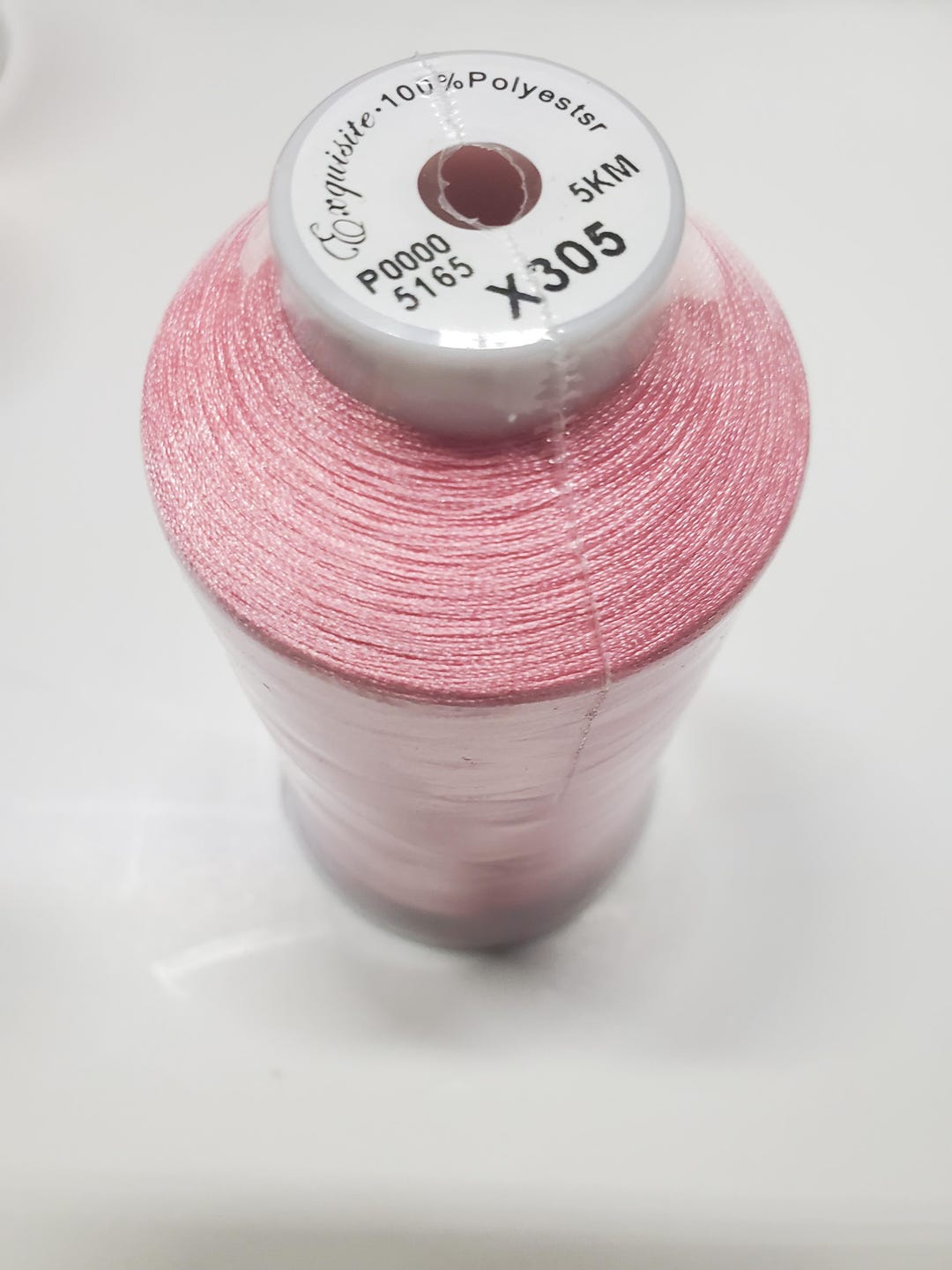 Exquisite Embroidery Thread Polyester Large 5,000 Meter Color X305 Pink ...