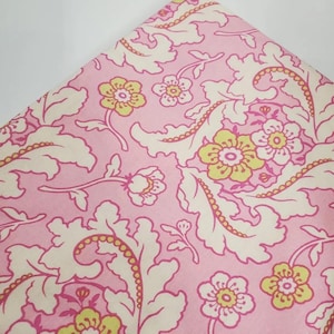 Heather Bailey Freshcut Floral Swirl Frilly Pink Cream OOP