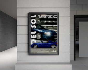 Honda CRX Del Sol Poster