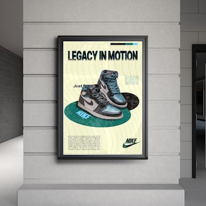 Vintage Nike Jordan Poster - Etsy
