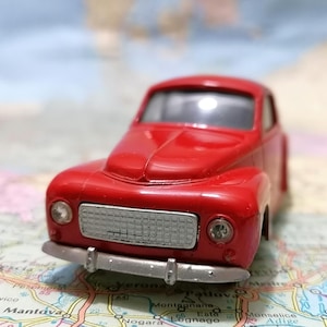 Vintage VOLVO PV544, 1:43 Scale model in Mint condition, Tekno 822, Made in Denmark 1959