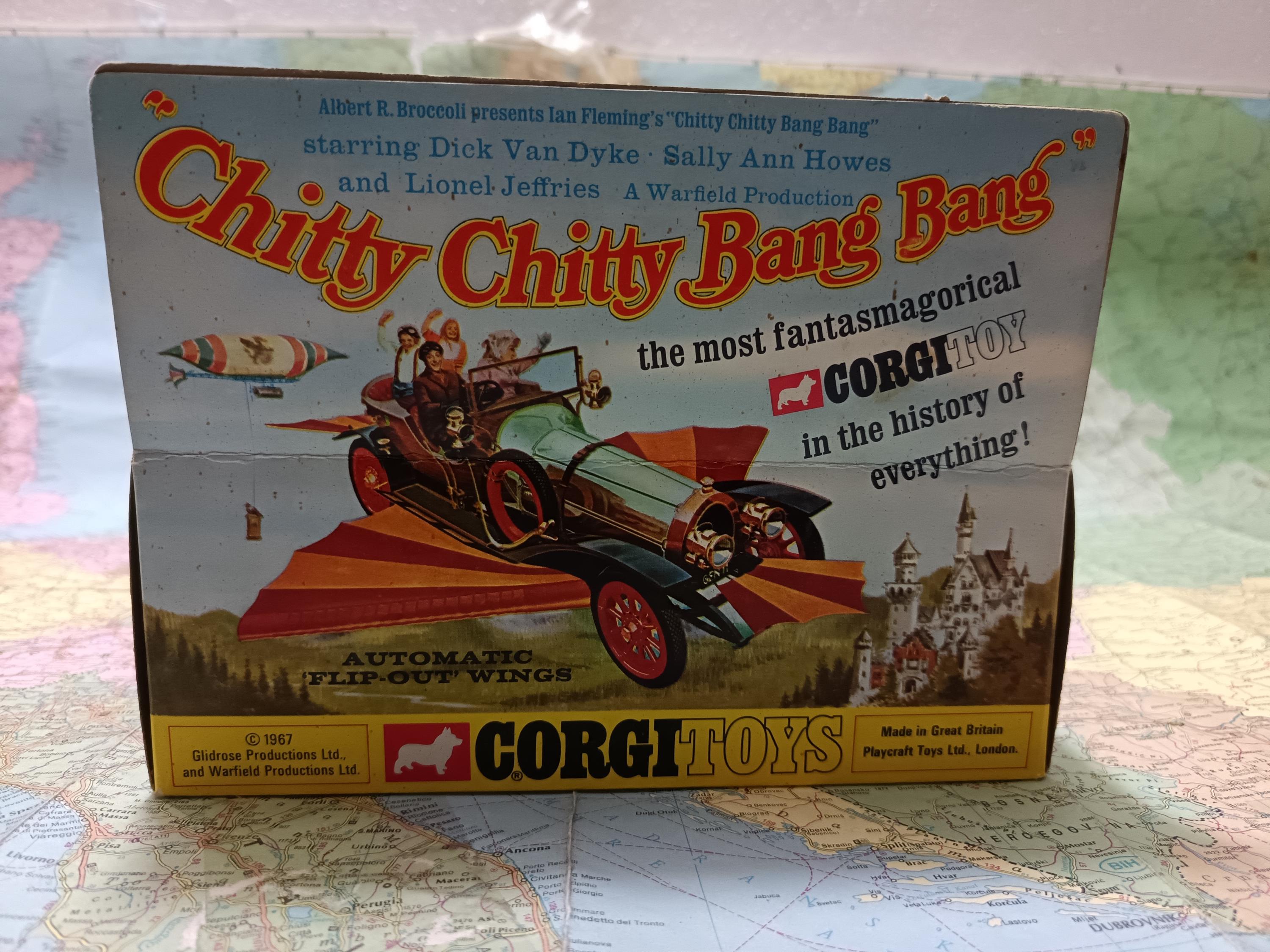Vintage Chitty Chitty Bang Bang, Corgi Toys 266 Mint Box, Made in