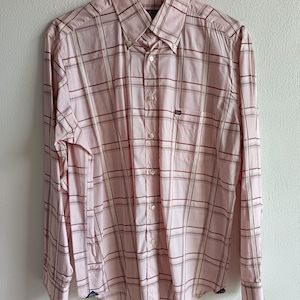 Vintage BEST COMPANY Men&#39;s SHIRT, long sleeves, size Large, 100% cotton, year 1993