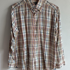 Vintage BEST COMPANY Men&#39;s SHIRT, long sleeves, size Large, 100% cotton, year 1993