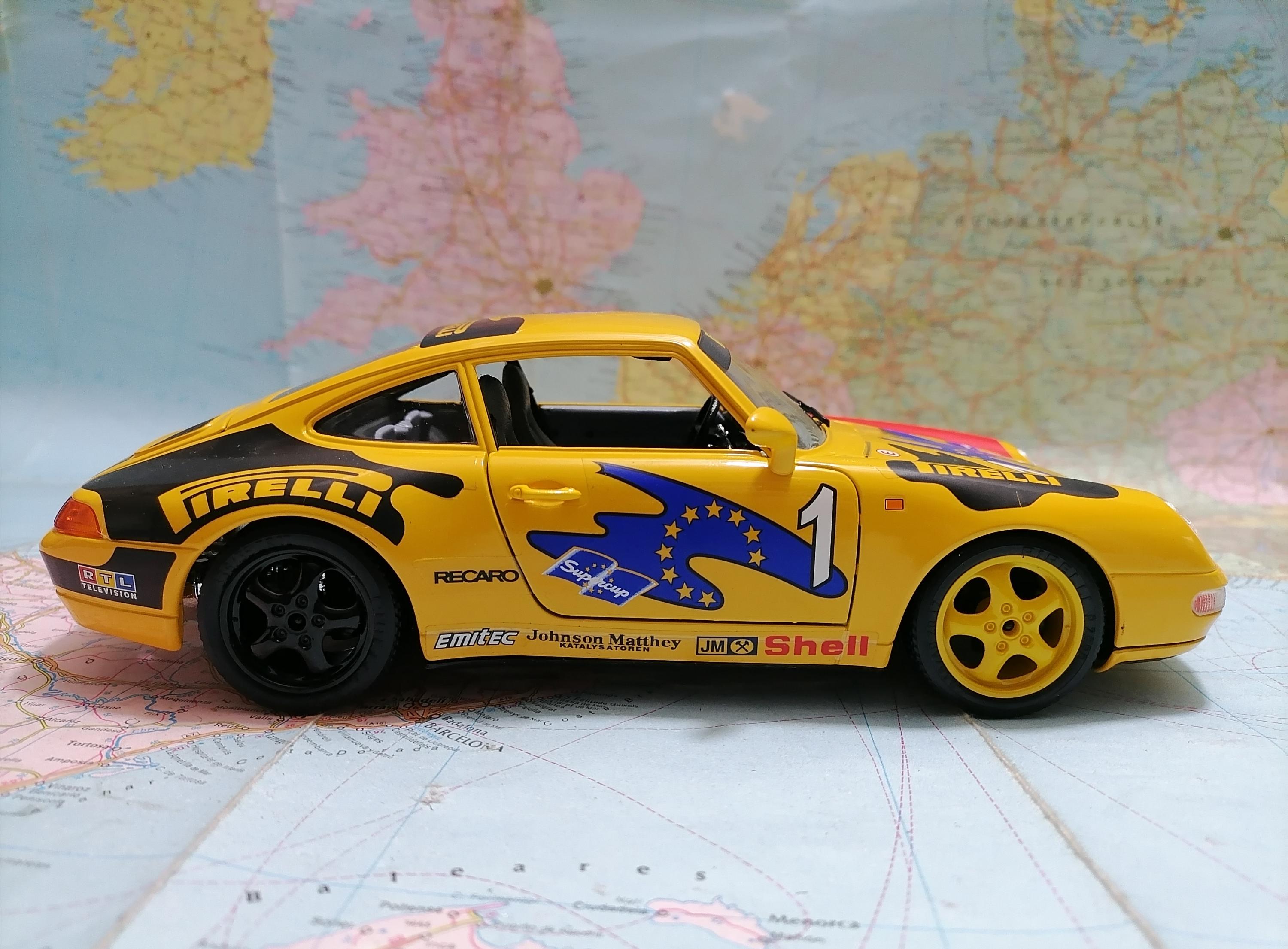 PORSCHE 911 Carrera GT 1993, Die-cast 1:18 Scale Model Mint Box