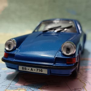 PORSCHE 911 Carrera, Maqueta vintage de fundición a presión a escala 1:25, Caja nueva, Polistil, Hecho en Italia 1976