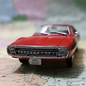 AMC JAVELIN 1972, Vintage diecast 1:43 Scale model Mint box