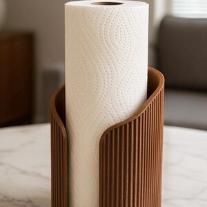 Minimalistischer moderner Papierhandtuchhalter - geripptes Design - perfekt für Küche oder Esszimmer