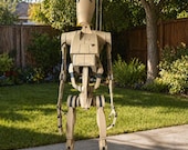 Life Size Battle Droid With backpack kit ready for display! 6ft tall