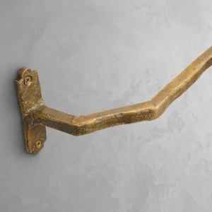 Solid Brass Towel Rail Handcrafted Towel Rack Bathroom