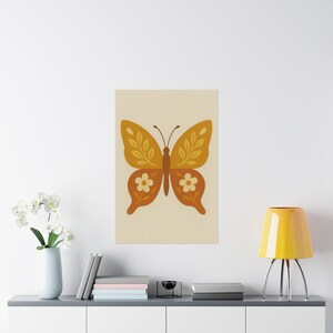Whimsical Butterfly Art Print, Nature Poster, Vintage-Inspired Wall Décor, Boho Home Decor, Gift for Butterfly Lovers