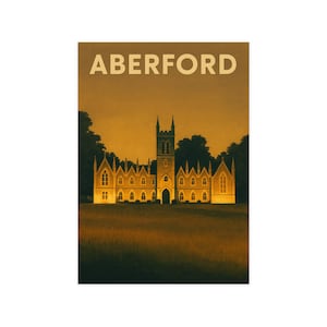 Aberford, West Yorkshire Vintage Travel Poster Print
