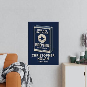 Inception Movie Poster, Classic Film Art Print, Home Decor, Movie Memorabilia, Gifts for Movie Lovers
