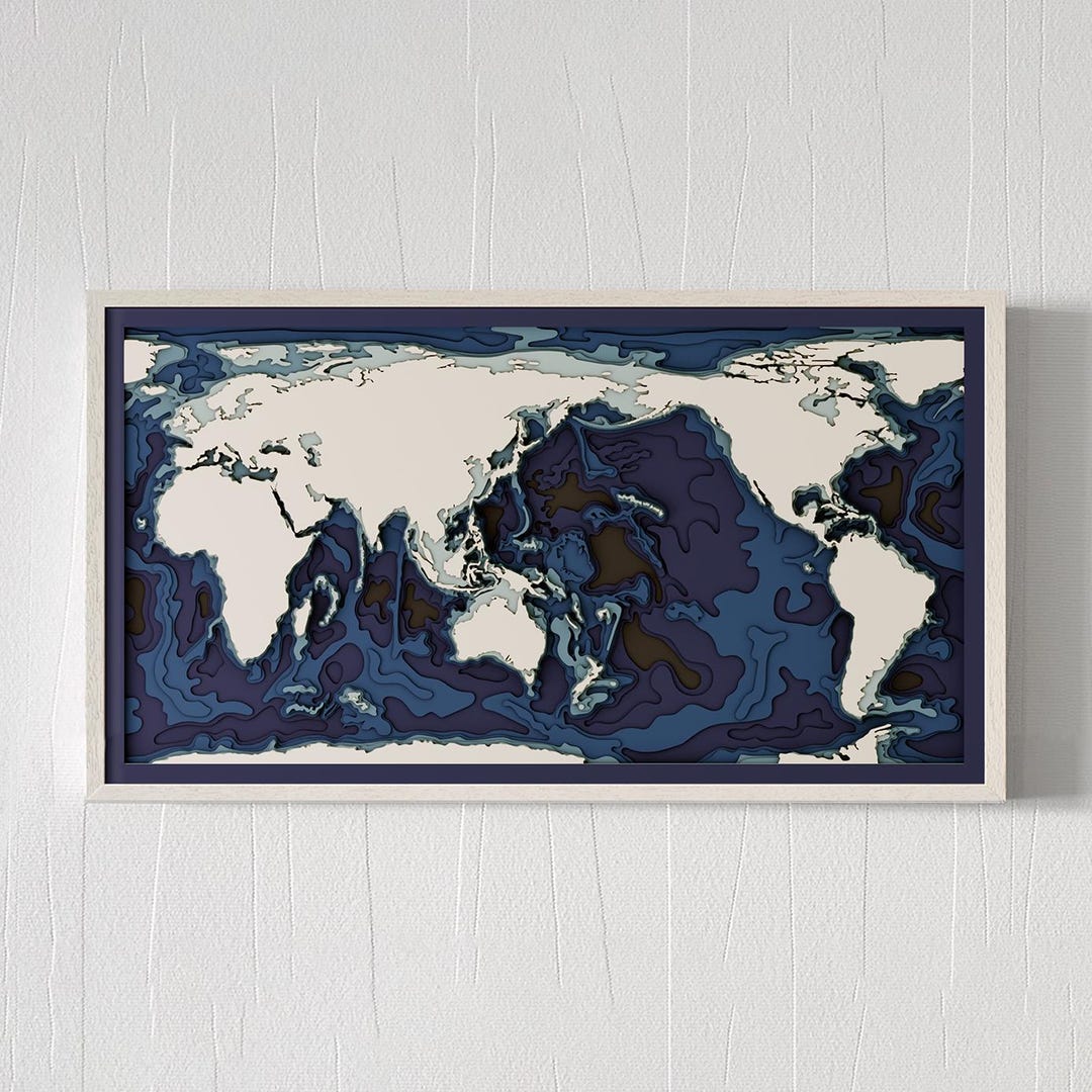 3D World Map by Pangea Maps - Etsy
