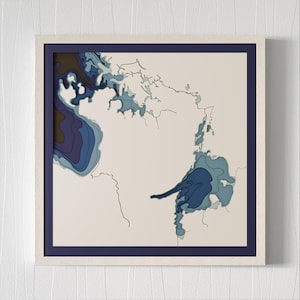 3D Map of Port Severn & Lake Simcoe, ON, CAN