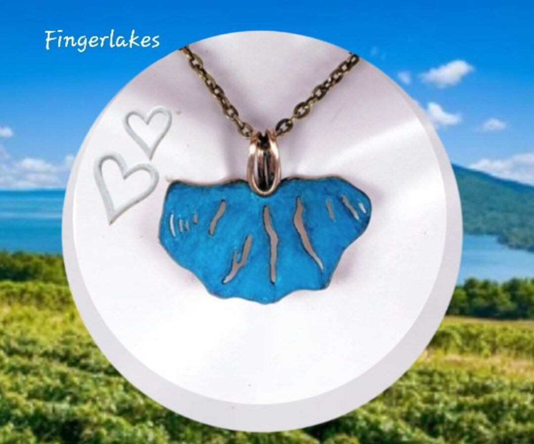 Fingerlakes lake jewelry, handmade jewelry, gift ideas nature jewelry