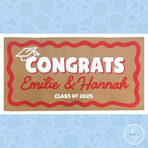 Custom Hand Painted Banner - Craft Paper Banner - Graduation - Birthdays - Bachelorette