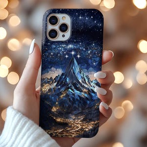 Velaris Phone Case ACOTAR ACOMAF Inspired, Stained Glass Fantasy Phone Cover, Night Court Starfall City Case, Bookish Aesthetic Samsung Case