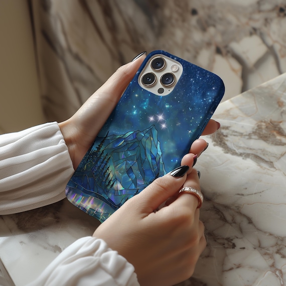 Ethereal Velaris Mosaic Phone Case - A Tribute to The Night Court, Stained glass effect, City of Starlight, ACOTAR gift