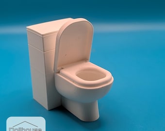 Dockhus Modern Toalettenhet 1:12 Skala STL Digital Fil 3D-utskrift