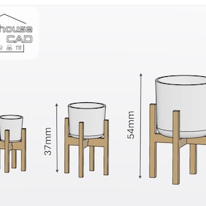 Dollhouse Houseplant Plant Pots 1:12 Scale Digital Download STL files