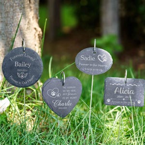 Custom Pet Memorial Stone,Pet Rock Memorial,Personalized Pet Memorial Stone for Home or Garden,Dog Memorial,Cat Memorial,Pet Loss Gifts