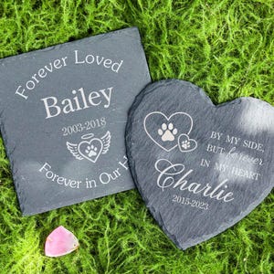 Personalized Pet Memorial Stone,Dog Memorial Stone,Cat Memorial Stone,Pet Loss Gift,Custom Dog Memorial Sympathy Gift,Pet Gave Stone