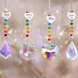 Personalized Keepsake Crystal Suncatcher,Cremation Suncatcher,Sympathy Gift, Loss of Mother Gift,Miscarriage Memorial,Housewarming Gift