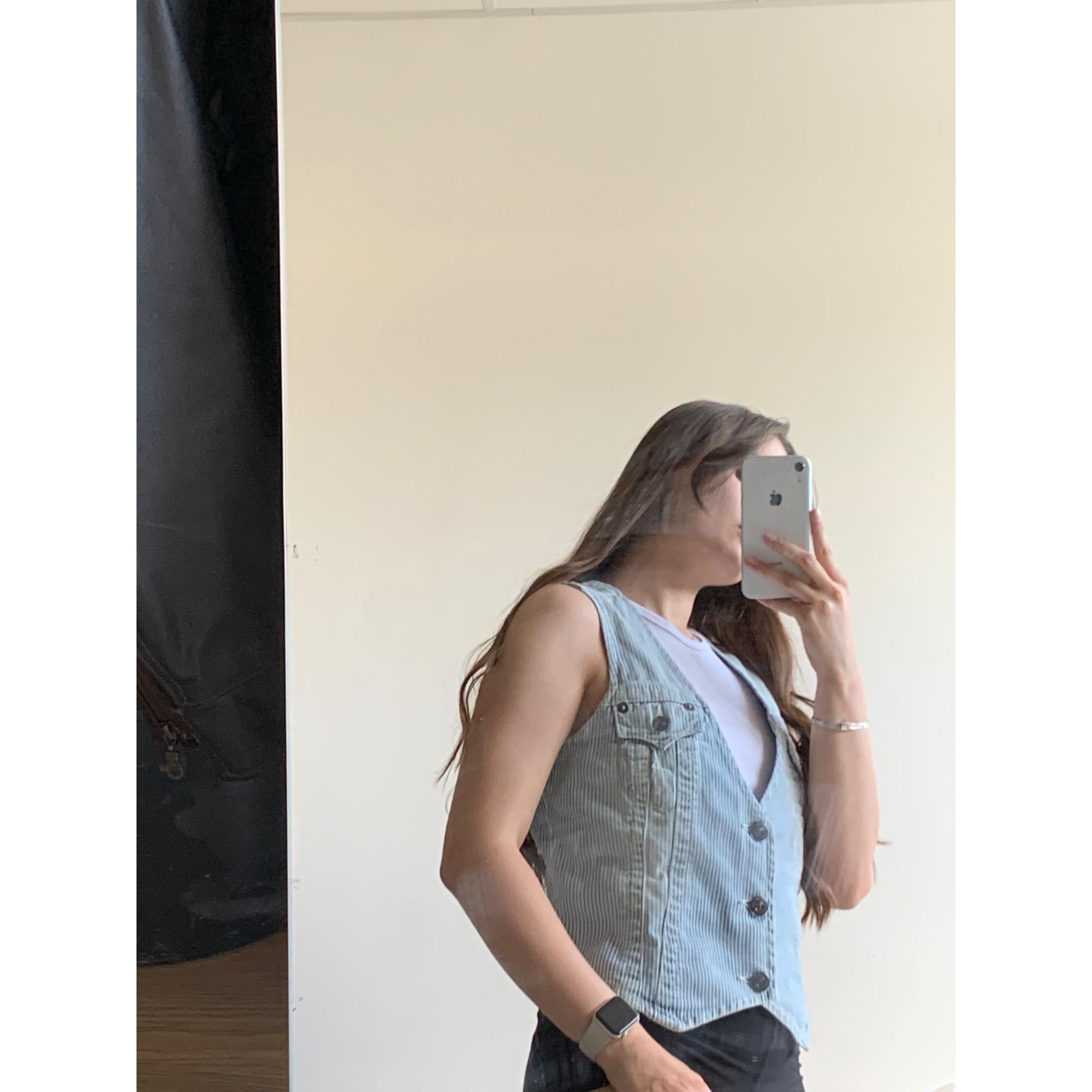 True Religion デニム レディース ベスト ノースリーブ サイズ S 