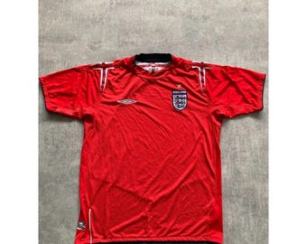 Camiseta de fútbol Umbro de Inglaterra para hombre, talla S, M, roja