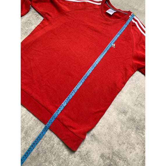 vintage Adidas three 3 striper basic sweatshirt c… - image 6