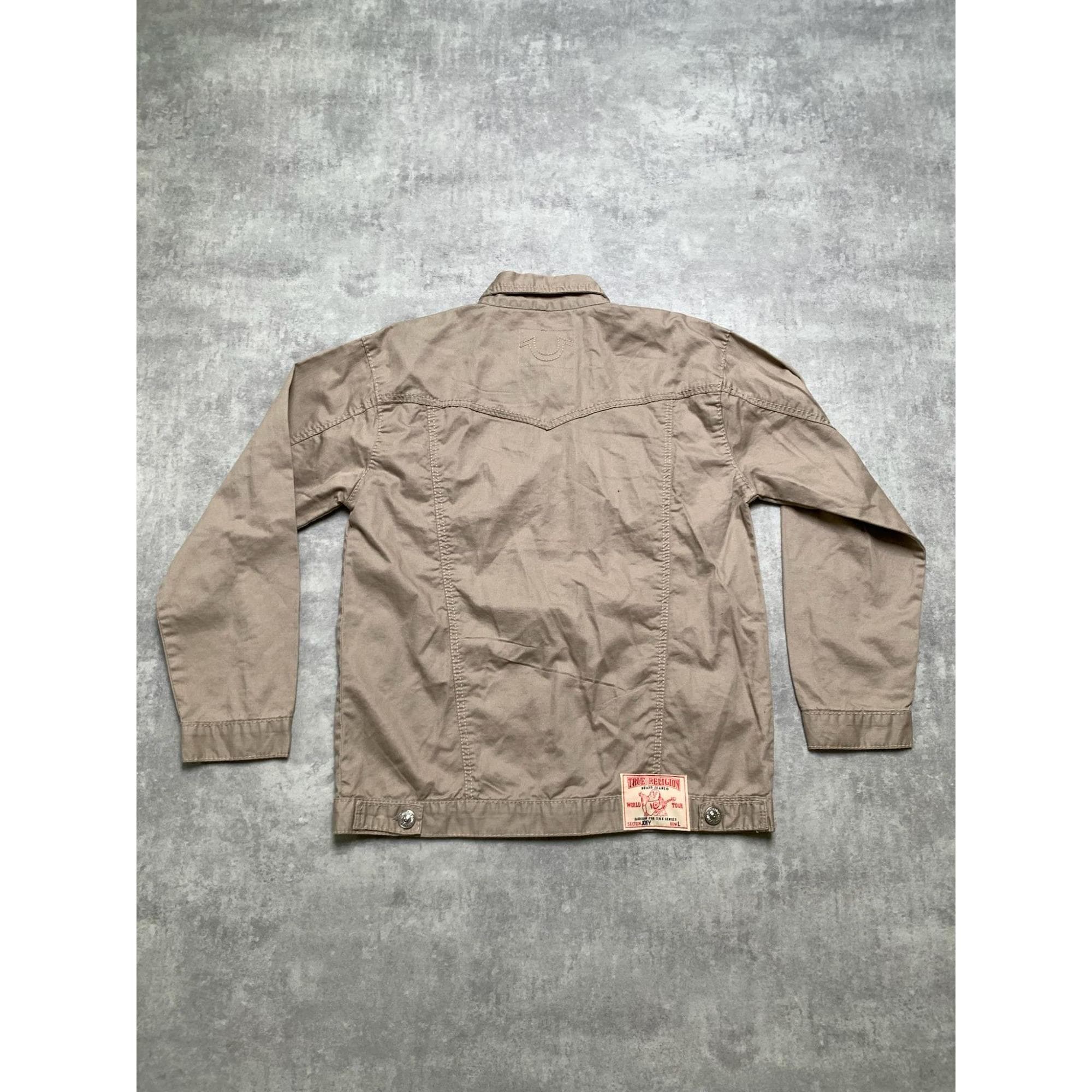 NEUE True Religion Joey Tasten Jeansjacke braun Gr. L beige - Etsy Schweiz, image size:2000x2000