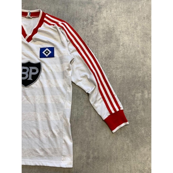 Vintage 80s Adidas 1985/86 Hamburg HSV Long Sleeve Soccer