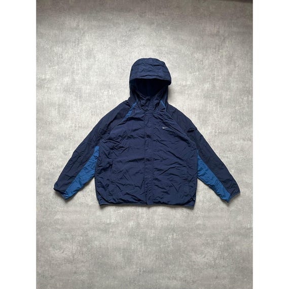 Nike Reversible Double Sided Mens Nylon Fleece Jacket Size Xxl 2xl