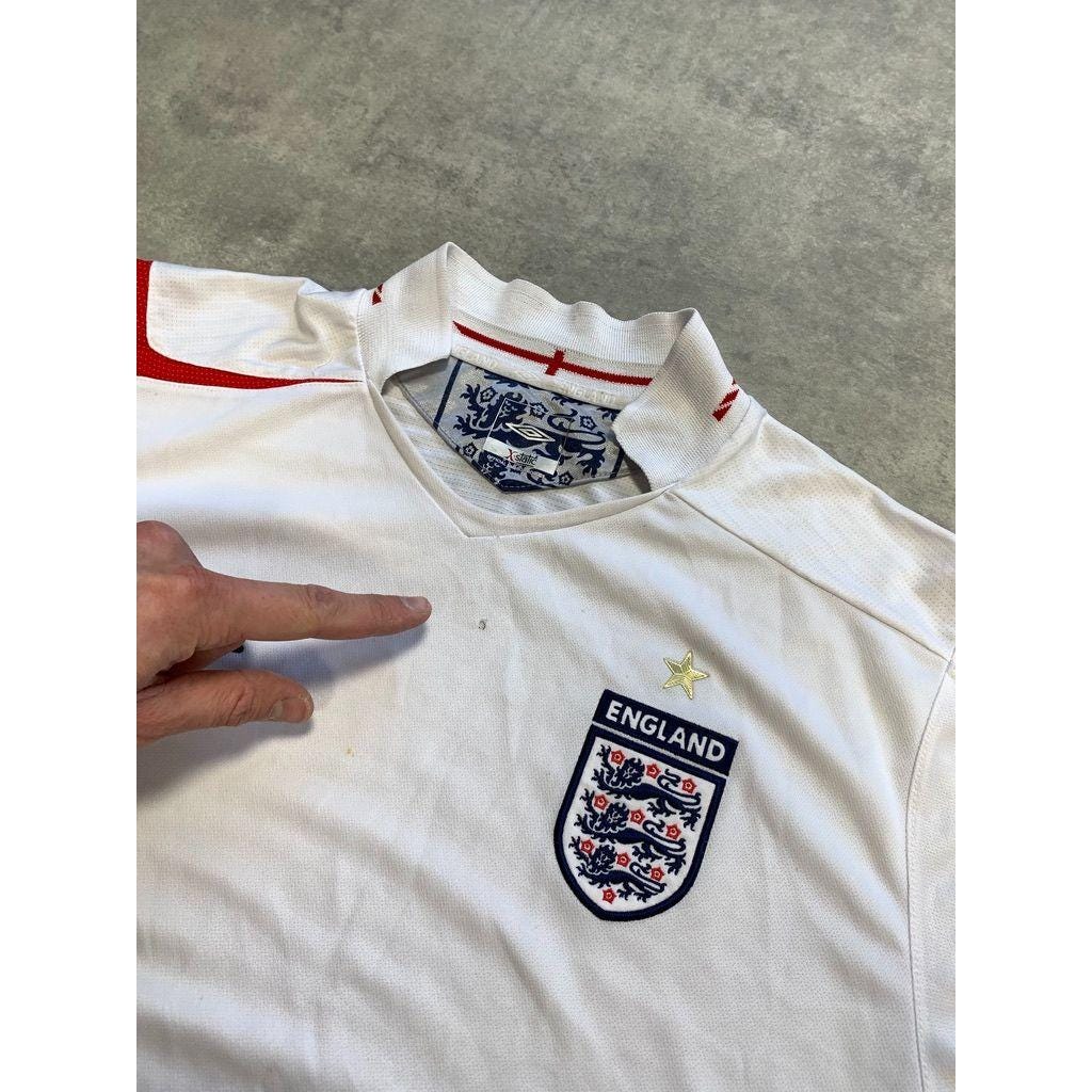 イングランド代表 アンブロホワイトジャージ アンブロイングランド代表00's ジャケットXL未使用品